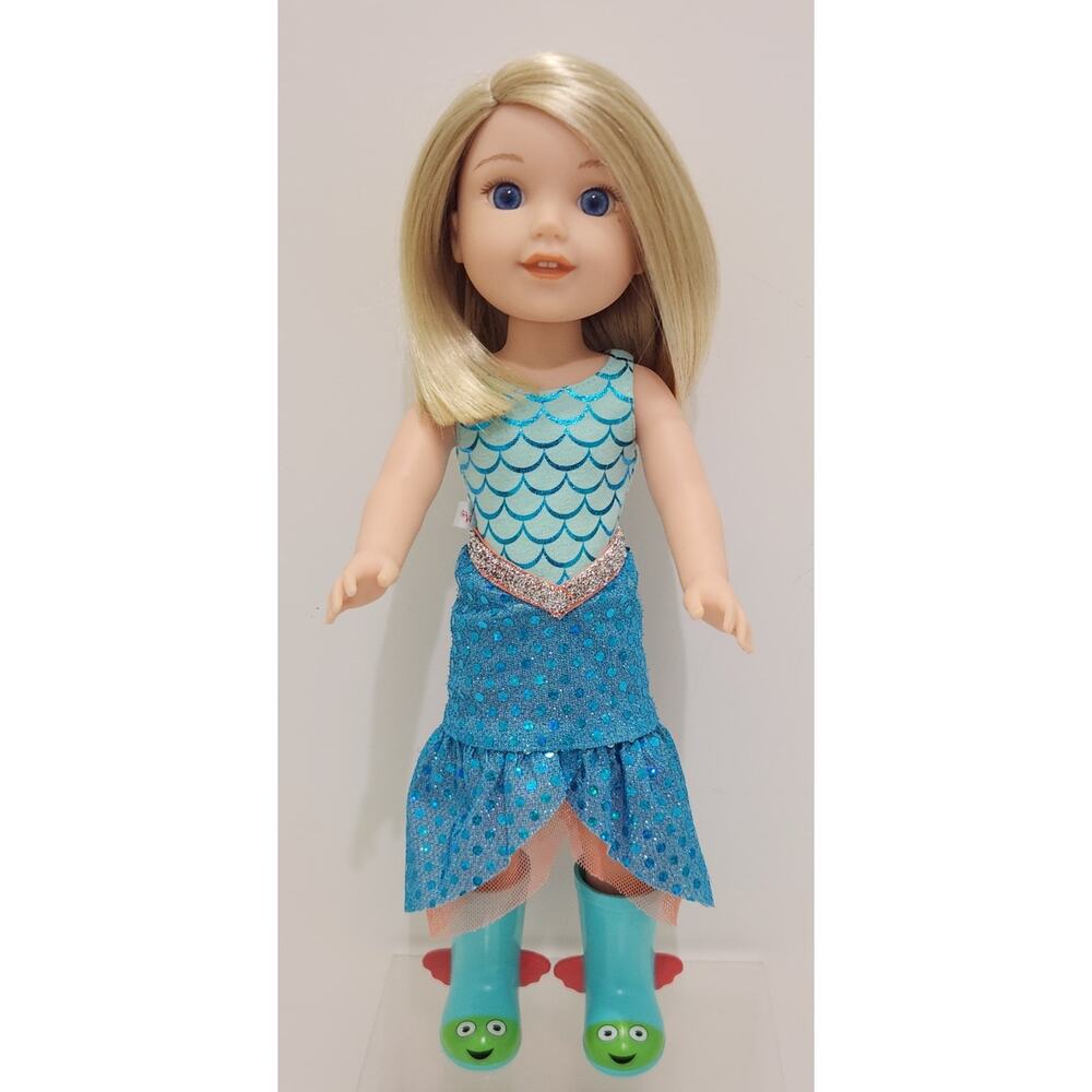 American Girl Wellie Wishers Camille 14.5" Doll Mermaid Outfit